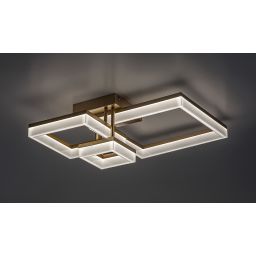 Rabalux Amilia lampa podsufitowa 3x22 W biała-złota 71384