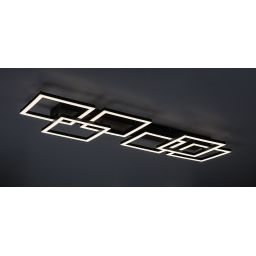 Rabalux Fatma lampa podsufitowa 6x40 W biała-czarna 71390