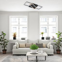 Rabalux Kitlee lampa podsufitowa 2x40 W biała-czarna-złota 71391