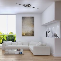 Rabalux Twisterra lampa podsufitowa 2x24 W biała-czarna 71395