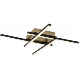 Rabalux Demir lampa podsufitowa 4x24 W biała-czarna-złota 71398