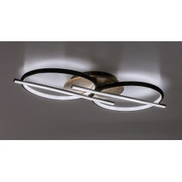 Rabalux Arash lampa podsufitowa 4x40 W biała-czarna-drewno 71403