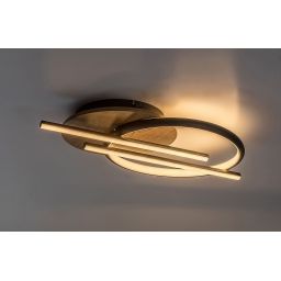 Rabalux Arash lampa podsufitowa 3x40 W biała-czarna-drewno 71404