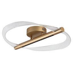 Rabalux Olyssia lampa podsufitowa 24 W złota 71464