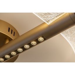Rabalux Olyssia lampa podsufitowa 24 W złota 71464