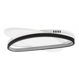 Rabalux Brantiel lampa podsufitowa 57 W biała-czarna 71469