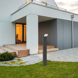 Rabalux Hongkong lampa stojąca zewnętrzna 1x9W czarna 7167