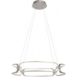 Rabalux Fringilla lampa wisząca 1x67W LED chrom satyna/biała 72010