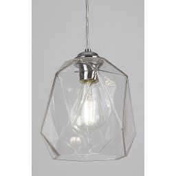 Rabalux Shivani lampa wisząca 1x40W chrom/przezroczysty 72012