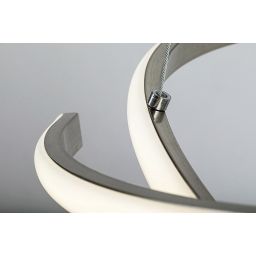 Rabalux Esilda lampa wisząca 1x42W LED chrom/biały 72020