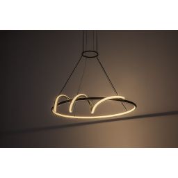 Rabalux Menazi inteligentna lampa wisząca 1x46 W biała-czarna 72022
