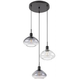 Rabalux Dvora lampa wisząca 3x40W czarny mat 72023