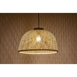Rabalux Rattan lampa wisząca 1x25W czarny/drewno 72025