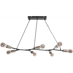 Rabalux Branwen lampa wisząca 7x25W czarny mat/chrom 72027