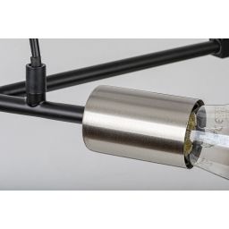 Rabalux Branwen lampa wisząca 7x25W czarny mat/chrom 72027