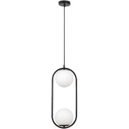 Rabalux Ghita lampa wisząca 2x20 W biała-czarna 72029