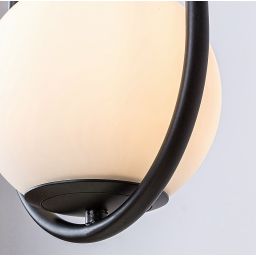 Rabalux Ghita lampa wisząca 2x20 W biała-czarna 72029