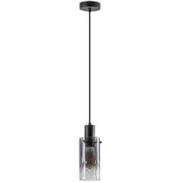 Rabalux Fumea lampa wisząca 1x60 W czarna-przydymiona 72037