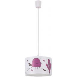 Rabalux Fowly lampa wisząca 1x40 W biała-multikolor 72069