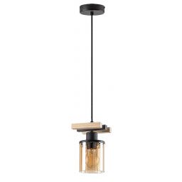 Rabalux Niylah lampa wisząca 1x25W czarny mat 72081