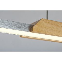 Rabalux Tamur lampa wisząca 1x26W LED buk/biała 72084