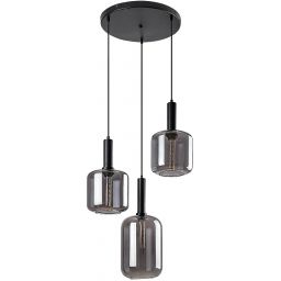 Rabalux Lissandra lampa wisząca 3x40W czarny mat 72103
