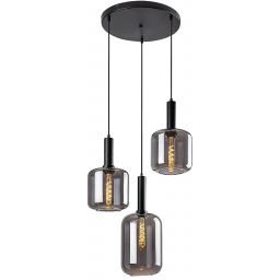 Rabalux Lissandra lampa wisząca 3x40W czarny mat 72103