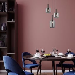 Rabalux Lissandra lampa wisząca 3x40W czarny mat 72103