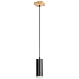 Rabalux Toras lampa wisząca 1x5W czarny/drewno 72121