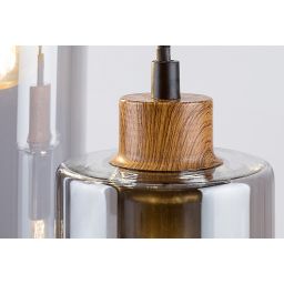 Rabalux Tanno lampa wisząca 5x25W drewno/przezroczysty 72125