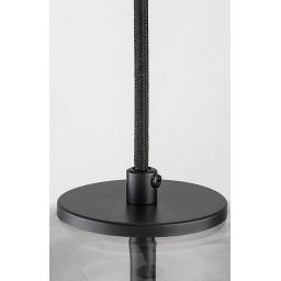 Rabalux Cameo lampa wisząca 1x60W czarny/szkło dymne 72132