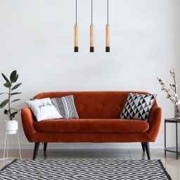 Rabalux Braulia lampa wisząca 3x50W czarny 72133