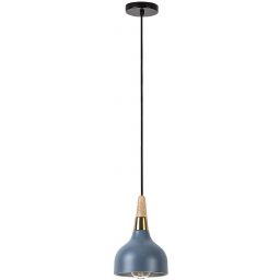 Rabalux Drusilla lampa wisząca 1x40 W czarna-złota-szary/popielaty-drewno 72135