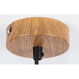 Rabalux Tanno lampa wisząca 1x25W dąb/szkło dymne 72141