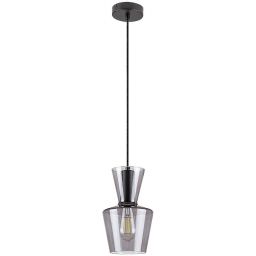 Rabalux Abra lampa wisząca 1x60W czarny/przydymiony 72161