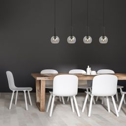 Rabalux Centio lampa wisząca 4x40W czarny/przydymiony 72174