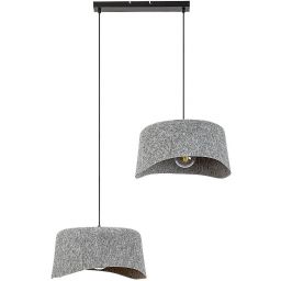 Rabalux Farelia lampa wisząca 2x10 W czarna-szary/popielaty 72190