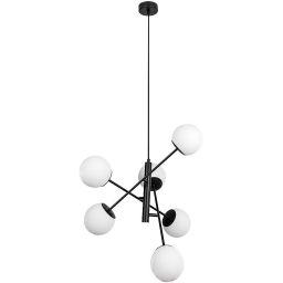 Rabalux Meduza lampa podsufitowa 6x20 W biała-czarna 72194