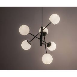 Rabalux Meduza lampa podsufitowa 6x20 W biała-czarna 72194