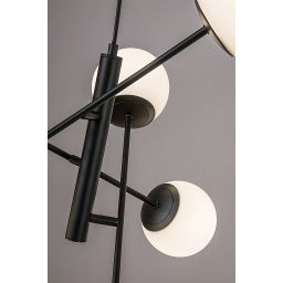 Rabalux Meduza lampa podsufitowa 6x20 W biała-czarna 72194