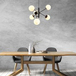 Rabalux Meduza lampa podsufitowa 6x20 W biała-czarna 72194