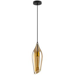 Rabalux Bellini lampa wisząca 1x60 W czarna-bursztynowa 72201