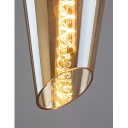 Rabalux Bellini lampa wisząca 1x60 W czarna-bursztynowa 72201