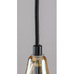 Rabalux Bellini lampa wisząca 1x60 W czarna-bursztynowa 72201
