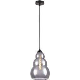 Rabalux Salvatore lampa wisząca 1x40W czarny/przydymiony 72211