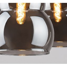 Rabalux Salvatore lampa wisząca 3x40W czarny/przydymiony 72213