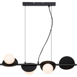 Rabalux Jules lampa wisząca 4x5 W biała-czarna 72225