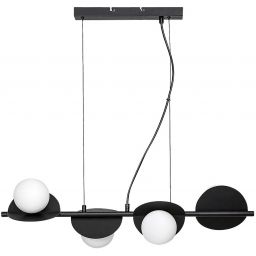 Rabalux Jules lampa wisząca 4x5 W biała-czarna 72225