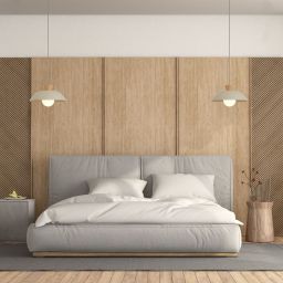 Rabalux Golnar lampa wisząca 1x5 W drewno-opal-beżowa 72230