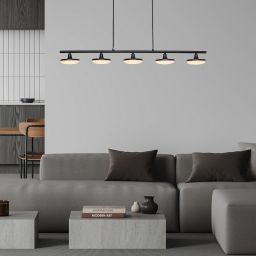 Rabalux Madi lampa wisząca 20 W biała-czarna 72240